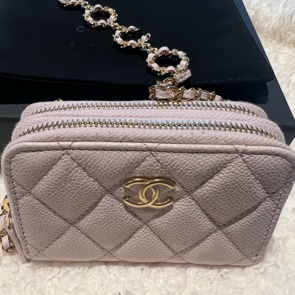 Chanel card holder on chain